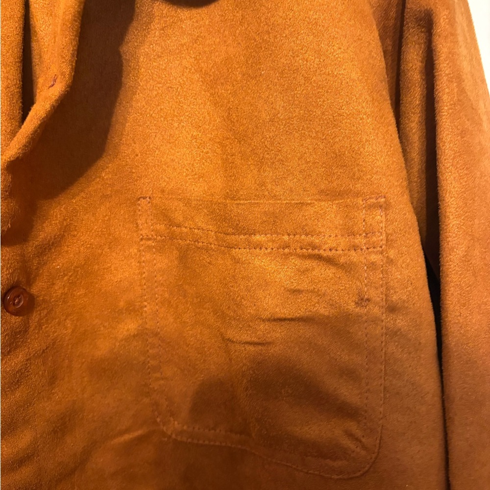 Woman Within Terracotta Button-Up Blouse - Picture 6 of 9